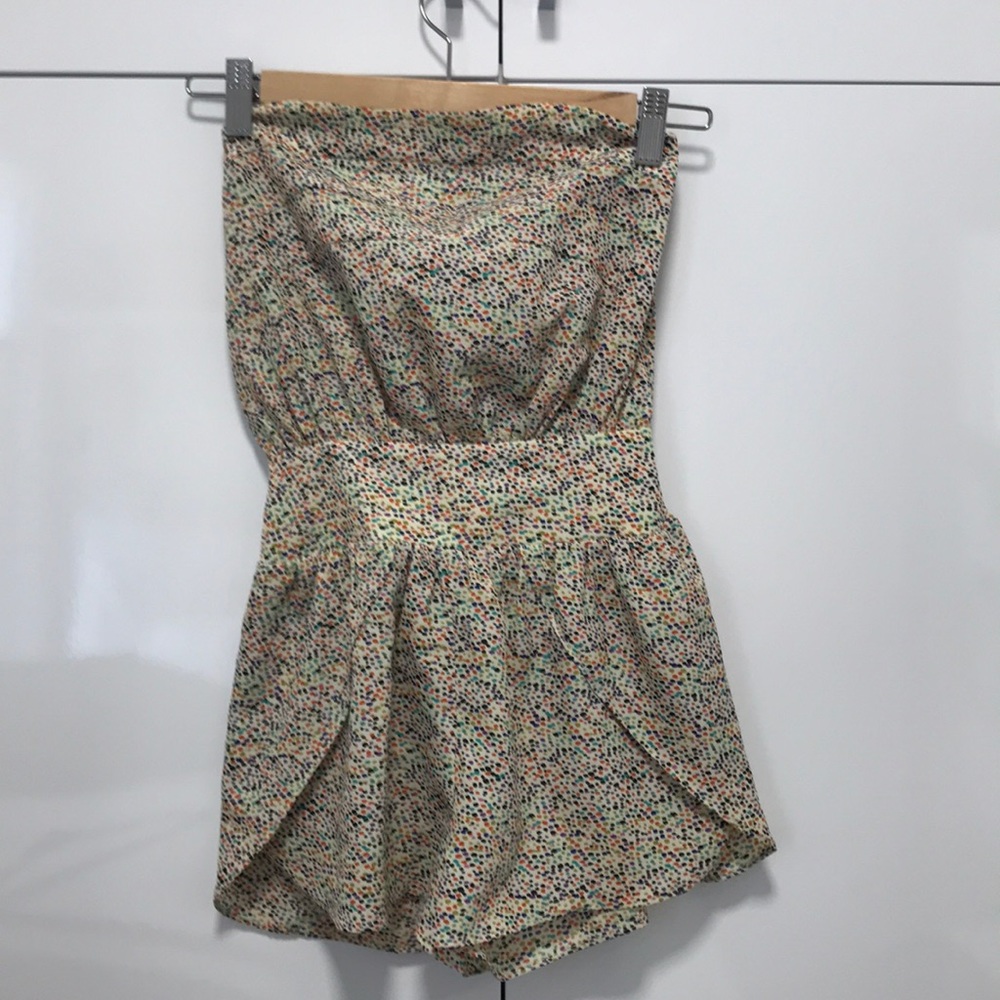 Hawks strapless romper
